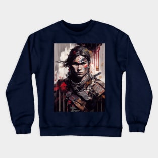 Gothic Samurai - Oil Paint Crewneck Sweatshirt